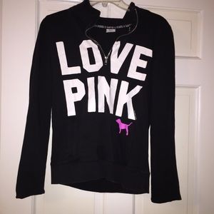 black victoria’s secret sweatshirt